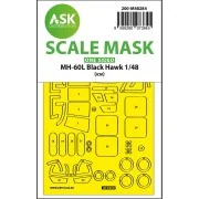 MH-60L Black Hawk one-sided express fit mask for ICM, 1/48 - Art Sc...