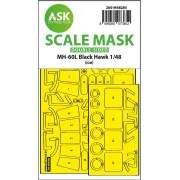 MH-60L Black Hawk double-sided express fit mask for ICM, 1/48 - Art...