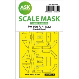 Fw 190A-4 double-sided express fit mask for Zoukei-Mura, 1/32 - Art...