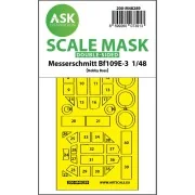 Bf 109E-3 double-sided express fit mask for Hobby Boss - Art Scale ...