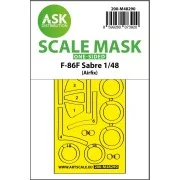 F-86F Sabre one-sided express fit mask for Airfix, 1/48 - Art Scale...