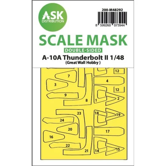 A-10A Thunderbolt II double-sided express fit mask for Great Wall H...