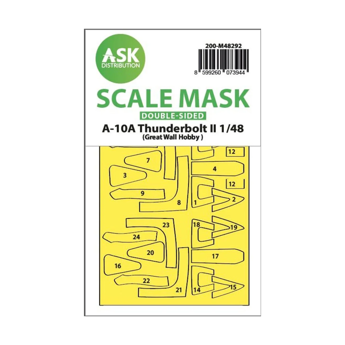 A-10A Thunderbolt II double-sided express fit mask for Great Wall H...