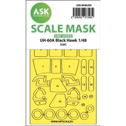 UH-60A Black Hawk one-sided express fit mask for ICM - Art Scale Ki...