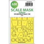 UH-60A Black Hawk one-sided express fit mask for ICM - Art Scale Ki...