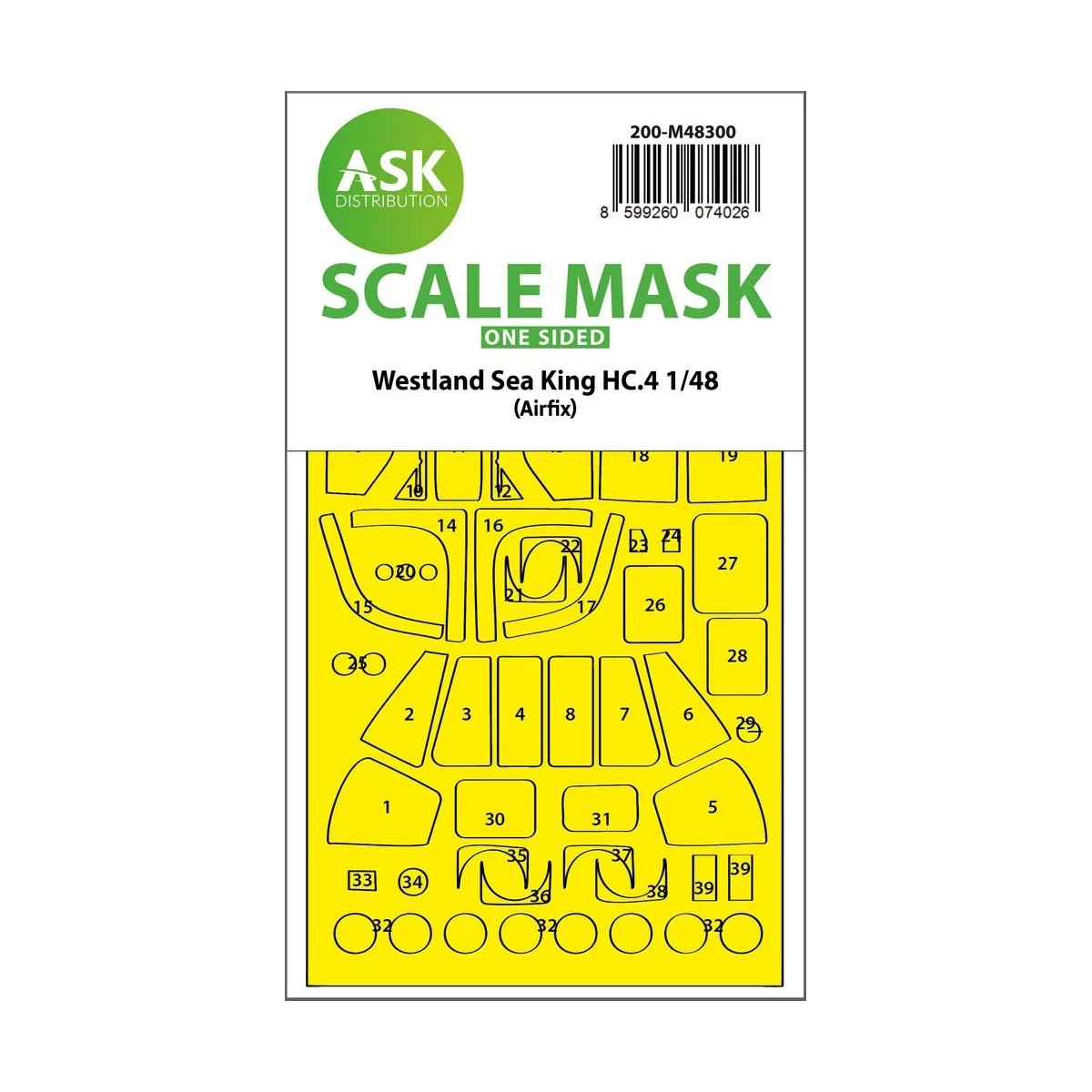 Westland Sea King HC.4 one-sided express fit mask for Airfix - Art ...