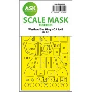Westland Sea King HC.4 one-sided express fit mask for Airfix, 1/48 ...