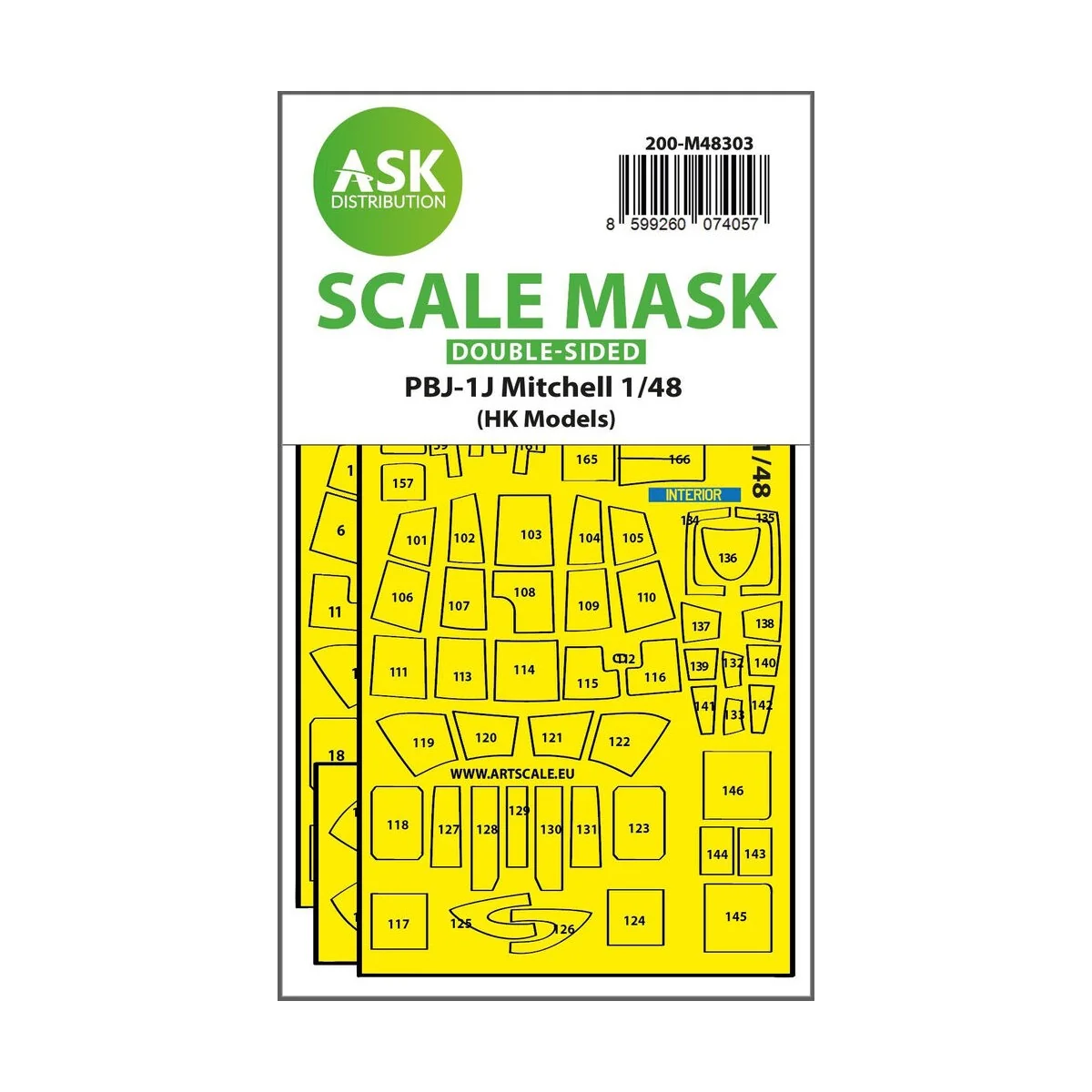 PBJ-1J Mitchell double-sided express fit mask for HK Models - Art S...