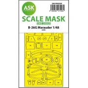B-26G Marauder one-sided express fit mask for ICM - Art Scale Kit 2...