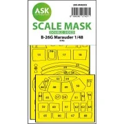 B-26G Marauder double-sided express fit mask for ICM, 1/48 - Art Sc...