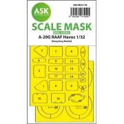 A-20G RAAF Havoc one-sided express fit mask for HK Models, 1/32 - A...