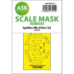 Spitfire Mk.XVIe one-sided express fit mask for Tamiya, 1/32 - Art ...