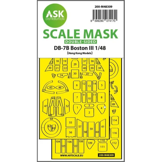 DB-7B Boston III double-sided express fit mask for HK Models, 1/48 ...