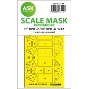 Bf 109F-2 / Bf 109F-4 double-sided express fit mask for Hasegawa / ...