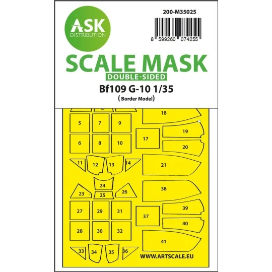 Messerschmitt Bf 109G-10 double-sided painting mask for Border Mode...