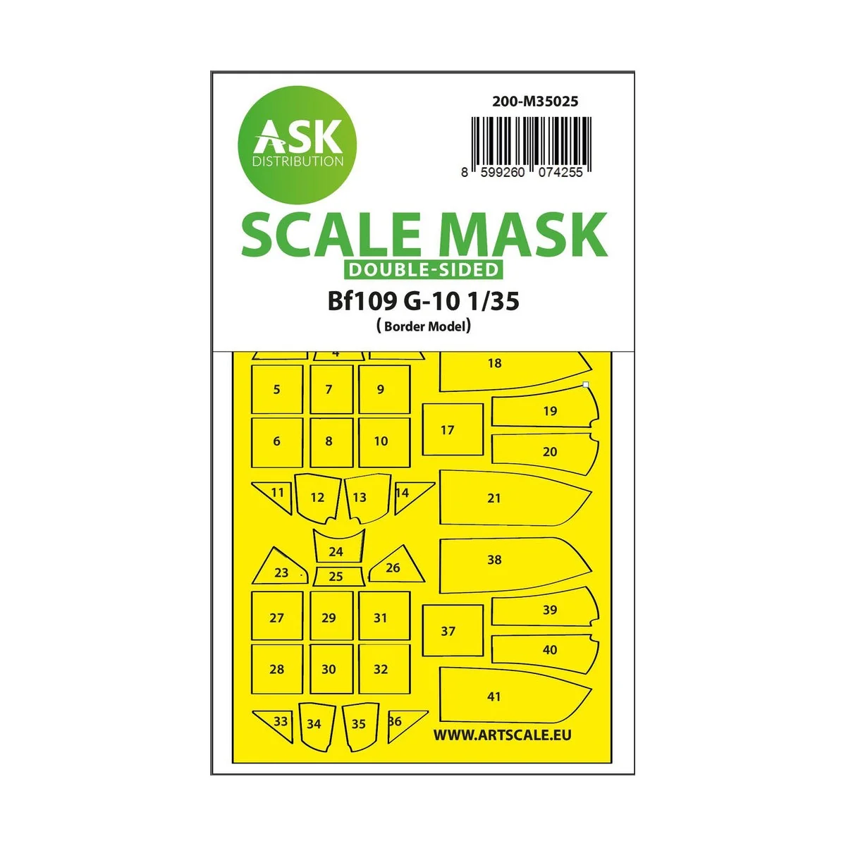 Messerschmitt Bf 109G-10 double-sided painting mask for Border Mode...