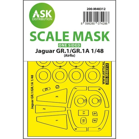 Jaguar GR.1/GR.1A one-sided express fit mask for Airfix, 1/48 - Art...