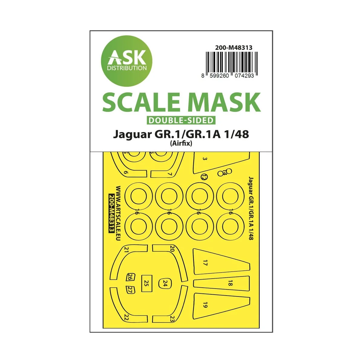Jaguar GR.1/GR.1A double-sided express fit mask for Airfix, 1/48 - ...
