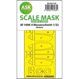Bf 109K-4 double-sided express fit mask for Kotare - Art Scale Kit ...