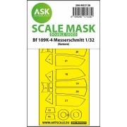 Bf 109K-4 double-sided express fit mask for Kotare, 1/32 - Art Scal...