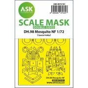DH.98 Mosquito NF double-sided fit express mask for Special Hobby, ...