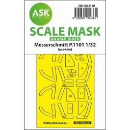 Messerschmitt P.1101 double-sided express fit mask for Das Werk - A...