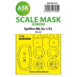 Spitfire Mk.Va one-sided express fit and self adhesive mask for Kot...