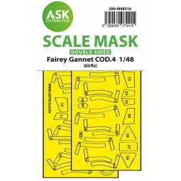 Fairey Gannet COD.4 double-sided fit and self adhesive express mask...