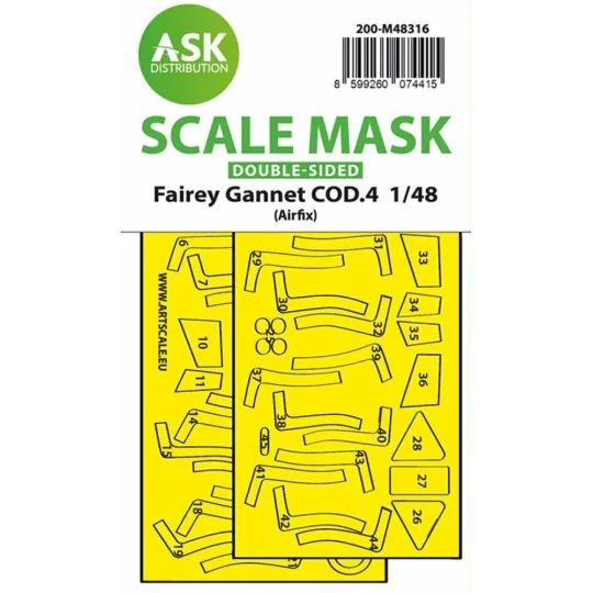 Fairey Gannet COD.4 double-sided fit and self adhesive express mask...