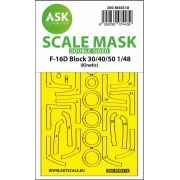 F-16D Block 30/40/50 double-sided fit and self adhesive express mas...