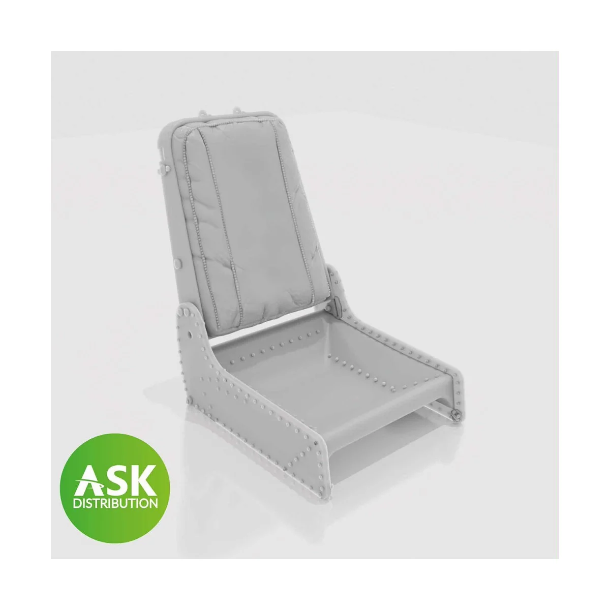 Messerschmitt P.1101 Seat (Me 262) type excluding Seat belts - 3D p...