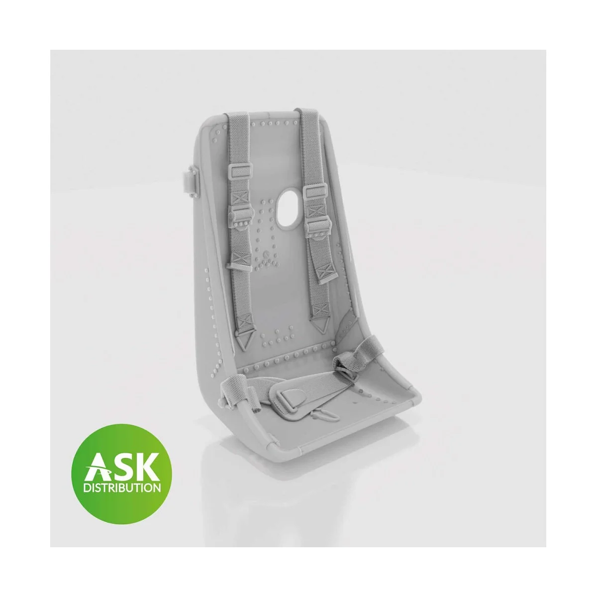 Messerschmitt P.1101 Seat (Me 163 type) with Seat belts - 3D print ...