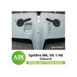 Spitfire Mk.I, Mk.II FOAM flexibel wheel bay mask for Eduard, 1/48 ...