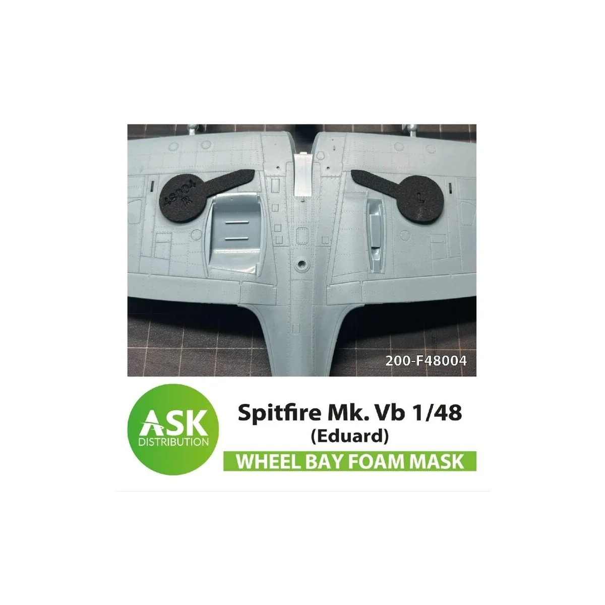 Spitfire Mk.I, Mk.II FOAM flexibel wheel bay mask for Eduard - Art ...