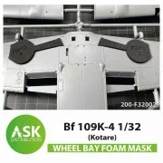 Bf 109K-4 Wheel bays - FOAM flexibel express fit mask for Kotare - ...