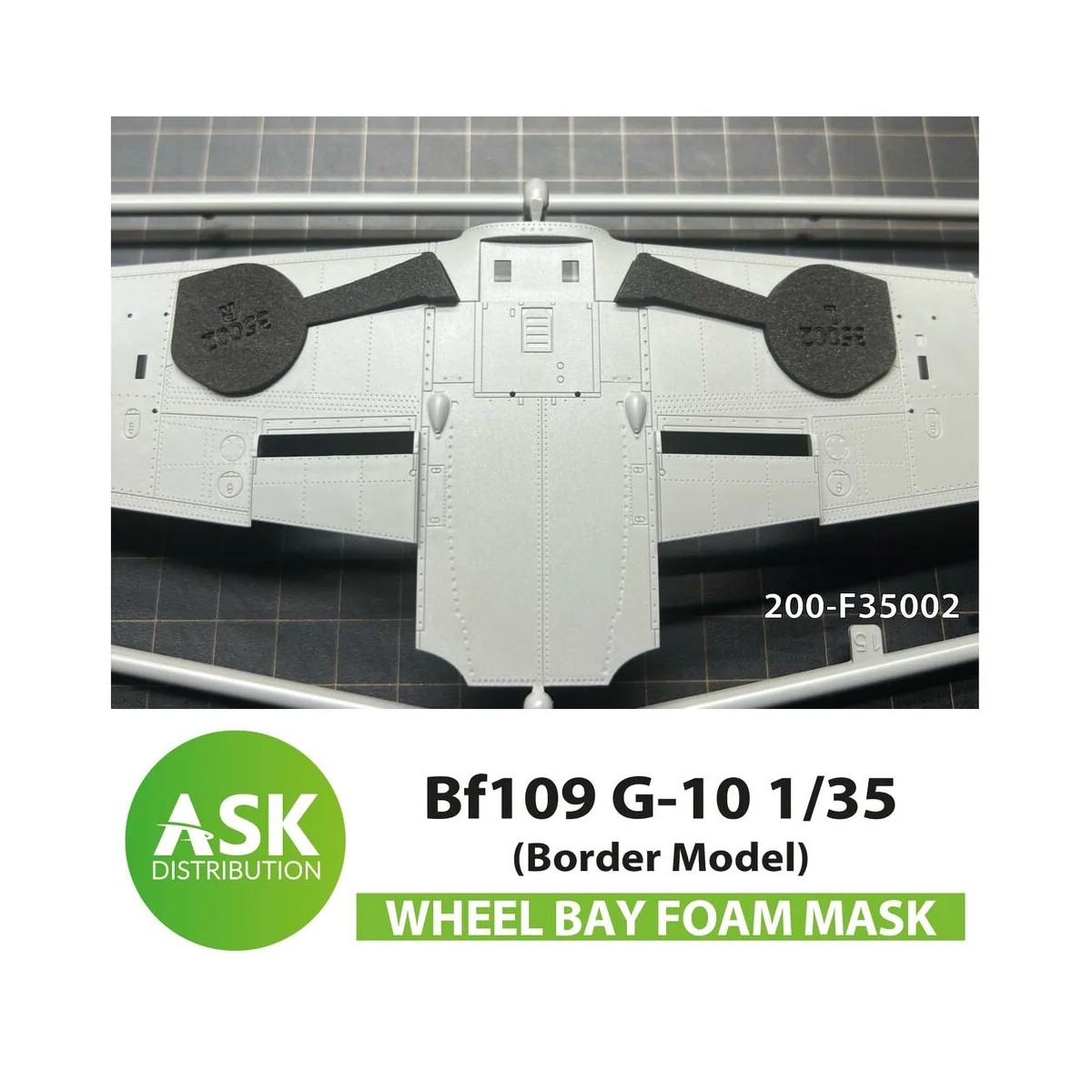 Bf 109G-10 Wheel bays - FOAM flexibel express fit mask for Border M...