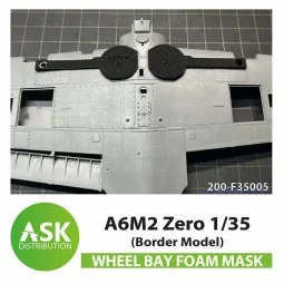 A6M2 Zero Wheel bays - FOAM flexibel express fit mask for Border Mo...