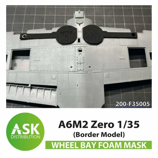 A6M2 Zero Wheel bays - FOAM flexibel express fit mask for Border Mo...