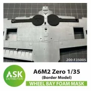 A6M2 Zero Wheel bays - FOAM flexibel express fit mask for Border Mo...
