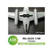 Me 262A FOAM flexibel wheel bay and engine intake mask for Tamiya, ...