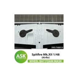 Spitfire Mk.XII FOAM flexibel wheel bay mask for Airfix, 1/48 - Art...
