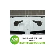 Spitfire Mk.XII FOAM flexibel wheel bay mask for Airfix, 1/48 - Art...