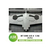 Bf 109E-3/E-4 FOAM flexibel wheel bay mask for Airfix, 1/48 - Art S...