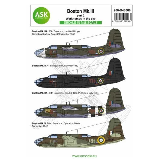 Boston MK.III part 2 - Workhorses in the sky, 1/48 - Art Scale Kit ... Boston MK.III part 2 - Workhorses in the sky, 1/48 - Art Scale Kit ...