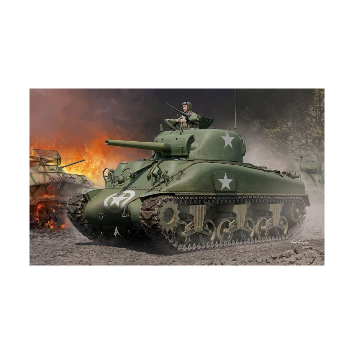 M4A1Medium Tank - Late, 1/16 - I LOVE KIT 61617