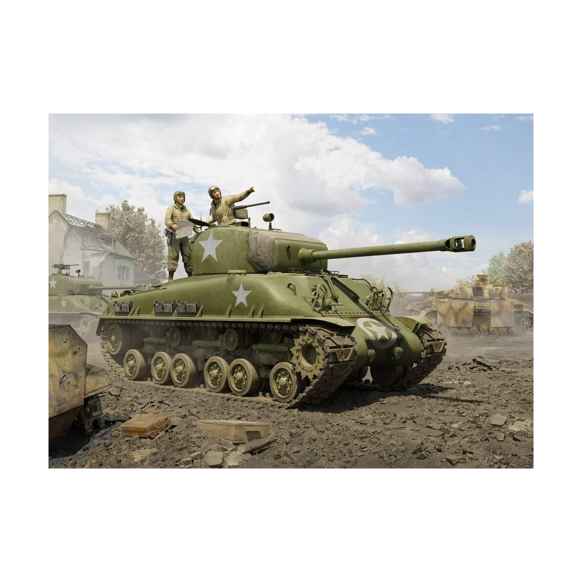 M4A1E8 Medium Tank, 1/16 - I LOVE KIT 61618 M4A1E8 Medium Tank, 1/16 - I LOVE KIT 61618