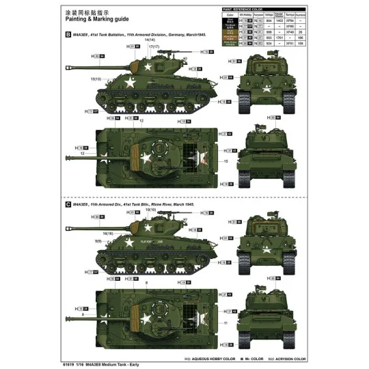M4A3E8 Medium Tank - Early - I LOVE KIT 61619