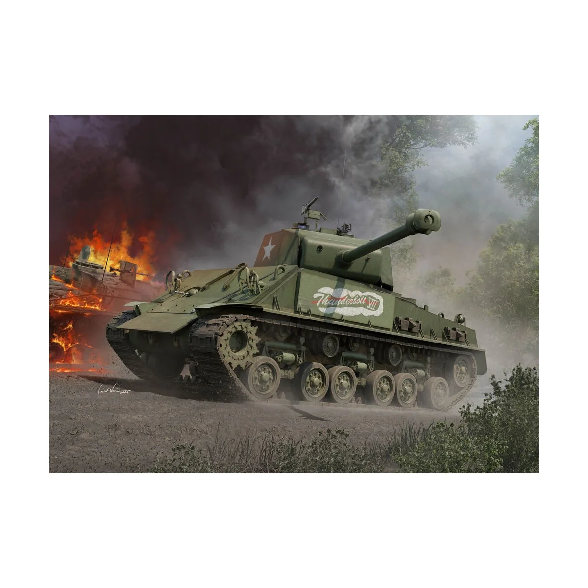 M4A3E8 Thunder VII Medium Tank, 1/16 - I LOVE KIT 61621
