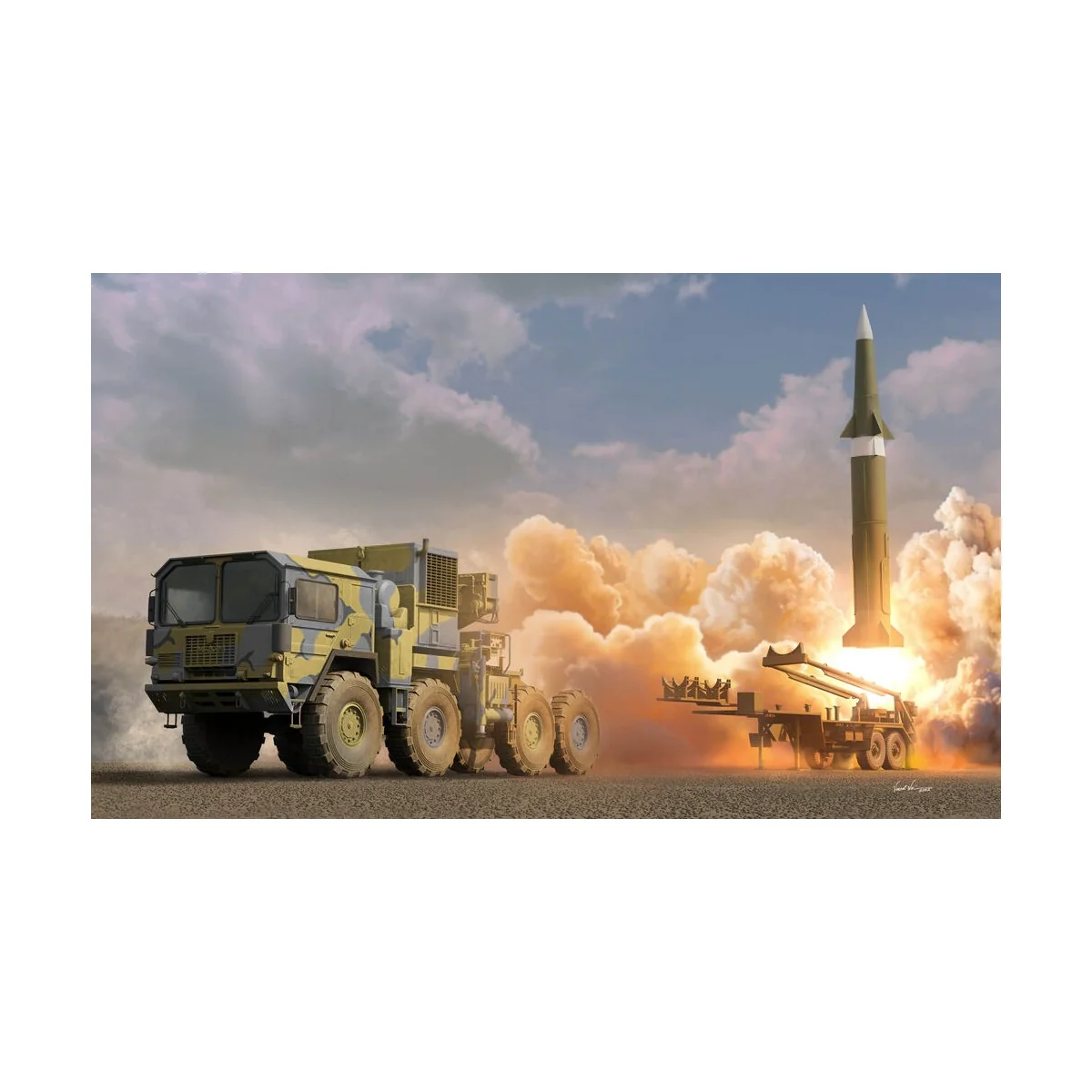 M1001 w/M790 Erector Lanucher Trailer - I LOVE KIT 63527