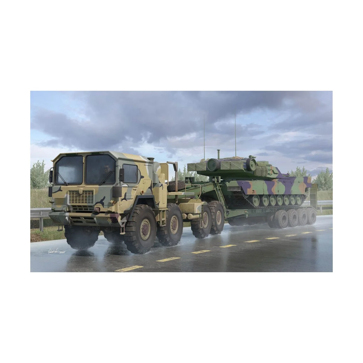 I LOVE KIT - M1014 w/M747 Semi Trailer - 63529